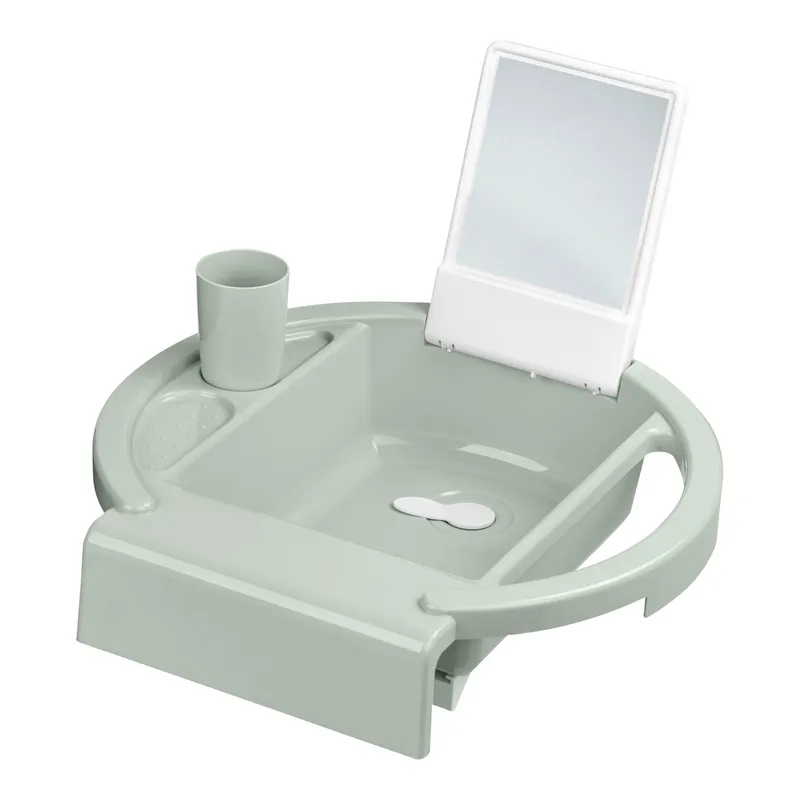 rotho babydesign rotho Kinderwaschbecken "AVA" aus Recyclingkunststoff, sage green – Produktbild 1 von 2