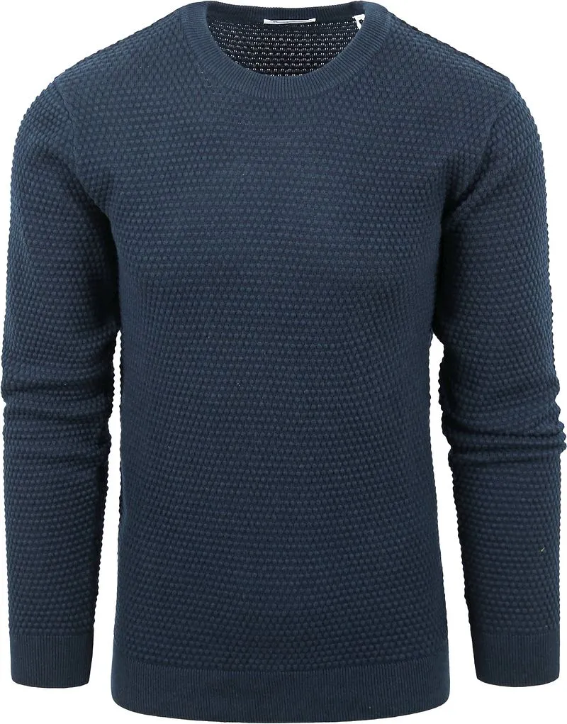 KnowledgeCotton Apparel Knowledge Cotton Apparel Pullover Vagn Dunkelblau - Größe XL, Blau, – Produktbild 2 von 5