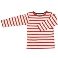 Pigeon by Organics for Kids Pigeon by Organics for Kids Kinder-Langarmshirt "Longsleeve Breton stripe", White/red (weiss/rot), – Produktbild 1 von 1