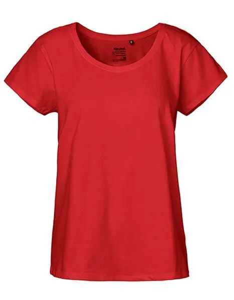 Neutral Neutral® Damen T-Shirt von Neutral Bio Baumwolle Loose Fit, Rot, – Produktbild 2 von 4