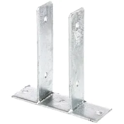 Alberts ALBERTS U-Pfostenträger, feuerverzinkt, z.Aufschrauben, BxH 71x200 mm – Produktbild 1 von 1