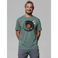 watapparel watapparel T-Shirt Unisex Schallplatte, Green bay, – Produktbild 1 von 1