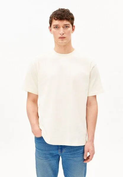 ARMEDANGELS ARMEDANGELS MAARKOS Herren T-Shirt aus Baumwoll-Mix, Oatmilk, – Produktbild 1 von 4
