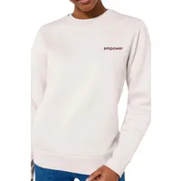 Inaska Inaska Herren vegan Pullover Statement Empower Vintage White Berry, Weiß, – Produktbild 2 von 3