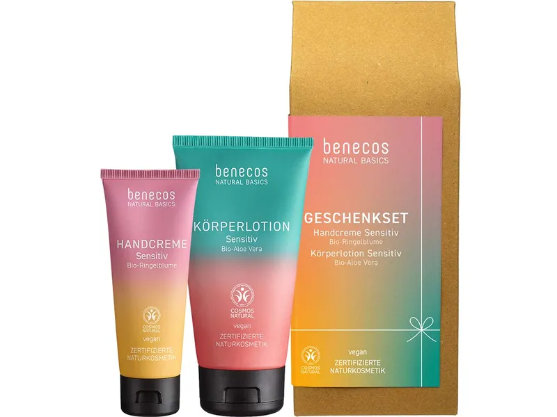 Benecos benecos Bio-Geschenkset "Sensitiv" mit Handcreme und Körperlotion – Produktbild 1 von 1