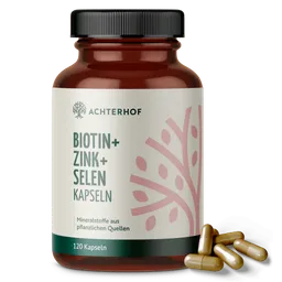 vom Achterhof vom Achterhof Biotin+Zink+Selen Kapseln (120 Kapseln) – Produktbild 1 von 1