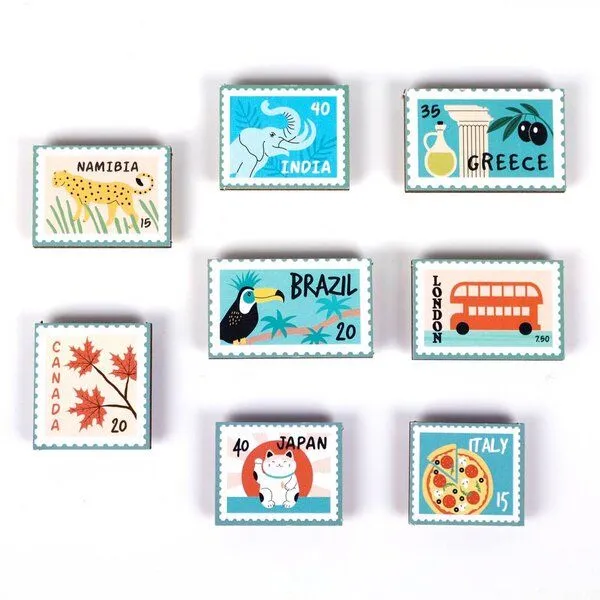 WERKHAUS WERKHAUS Magnet-Set - Briefmarken 1 – Produktbild 1 von 4