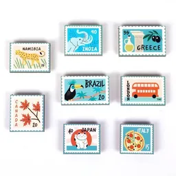 WERKHAUS WERKHAUS Magnet-Set - Briefmarken 1 – Produktbild 1 von 1