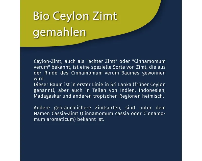Tasty Tasty Salz Tasty Pott Bio Ceylon Zimt gemahlen - im Beutel – Produktbild 4 von 4