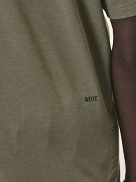 WOTE WOTE T-Shirt Oversized aus Bio-Baumwolle, Oliv, – Produktbild 3 von 3