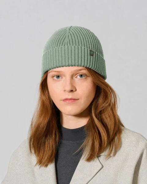 HempAge HempAge Damen / Herren Strickmütze Bio-Baumwolle/Hanf, Thyme (grün), – Produktbild 1 von 4