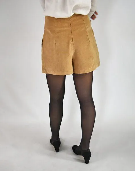 Aatise Cordshort hoher Bund aus Bio-Cord Zef von Aatise, Beige, – Produktbild 4 von 4