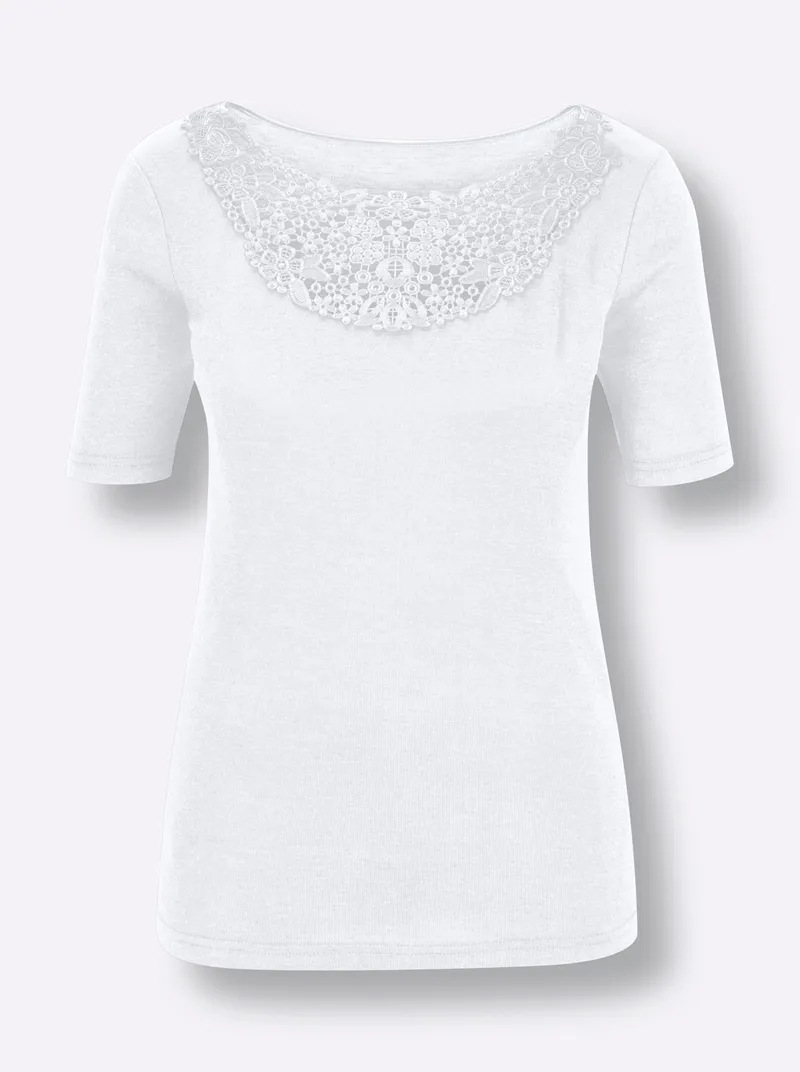 wäschepur Blazershirt weiß, Weiß, – Produktbild 1 von 3