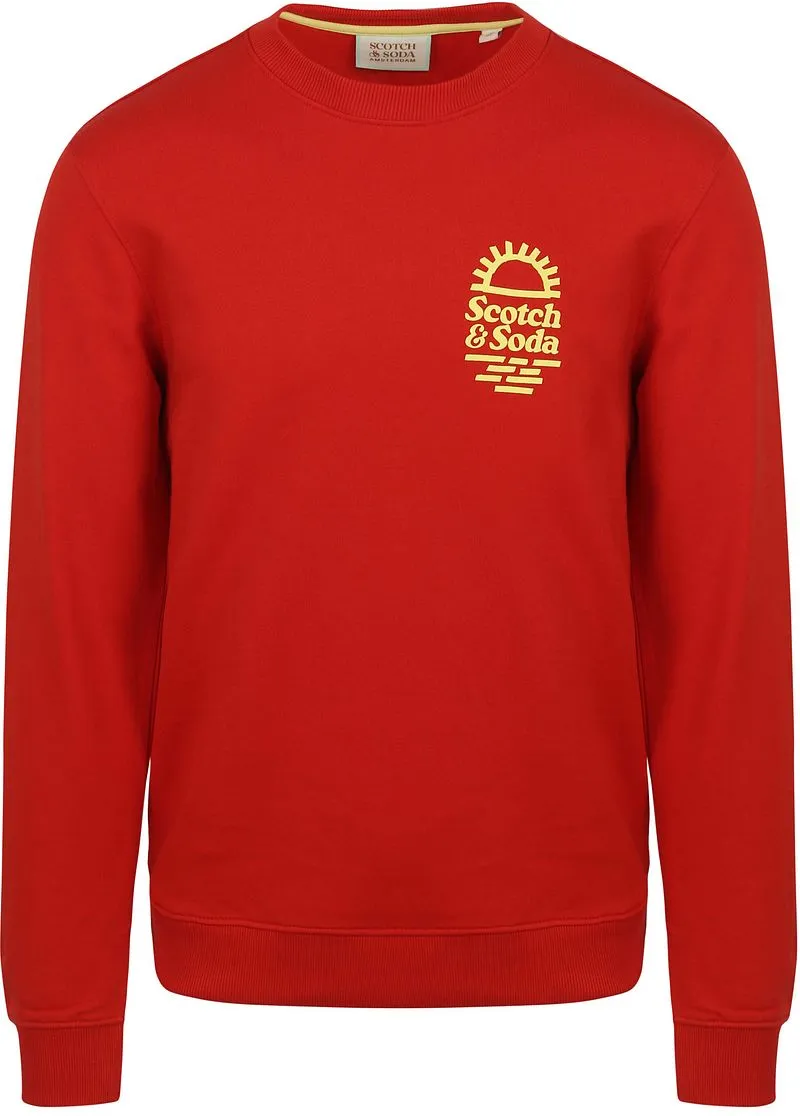 Scotch and Soda Scotch and Soda Pullover Druck Rot, Rot, – Produktbild 1 von 3