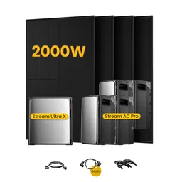 EcoFlow EcoFlow Stream Ultra X, All-in-One Speicher für Balkonkraftwerke, mit 4 x 500W Bifaziale Solarmodule, by Powerness (deal) - Stream Ultra X + 4 x Stream AC Pro | 11520Wh / ohne Zubehör / Selbstabholung – Produktbild 1 von 1
