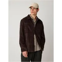 KnowledgeCotton Apparel KnowledgeCotton Apparel Lockeres Cord-Overshirt aus Bio-Baumwolle, Braun-chocolate-torte, – Produktbild 1 von 1