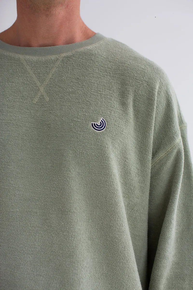 TWOTHIRDS TWOTHIRDS Herren vegan Sweatshirt Kilda Hellgrün, Hellgrün, – Produktbild 2 von 2