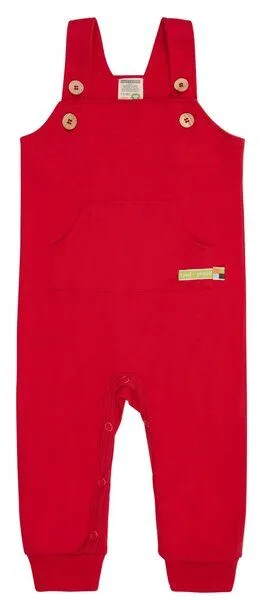 loud + proud loud + proud Babys & Kinder, Latzhose, GOTS-zertifiziert, Tomato (rot), – Produktbild 1 von 1