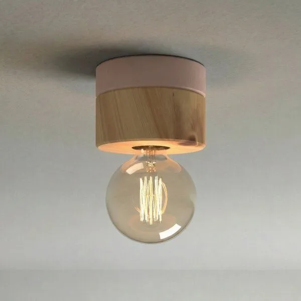 ALMUT von Wildheim ALMUT von Wildheim Deckenlampe Zirbenholz Zirbenlampe handgemacht, Zartrosa, – Produktbild 2 von 4