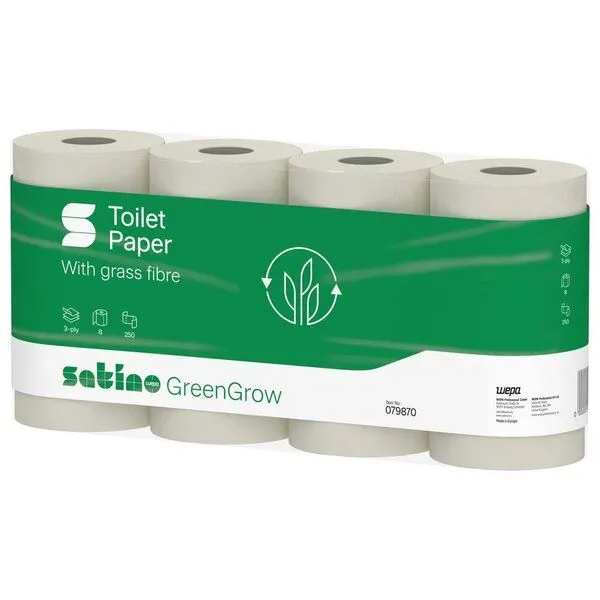 Satino by WEPA Satino by WEPA GreenGrow Toilettenpapier 3-lagig - 40x250 Blatt – Produktbild 1 von 3