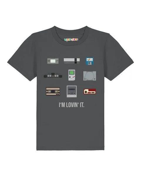 watabout.kids watabout.kids T-Shirt Kinder Videogames, Anthracite, – Produktbild 1 von 2