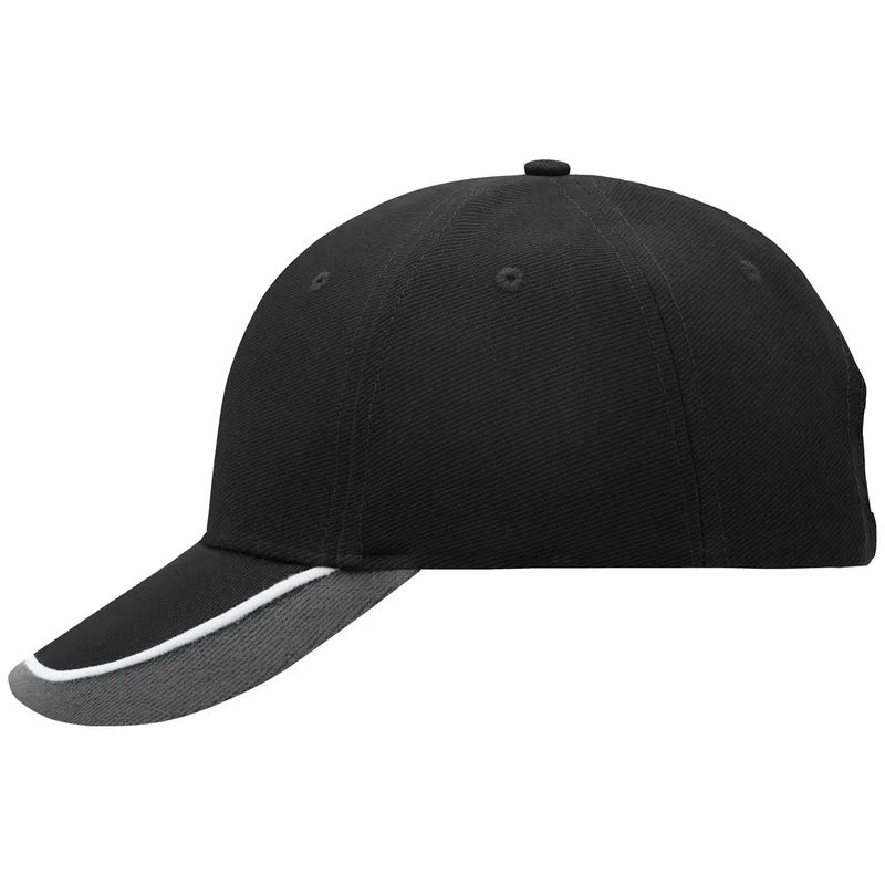 Myrtle Beach myrtle beach 6 Panel Kappe dreifarbig MB049 Einheitsgröße black/white/light-grey – Produktbild 1 von 1