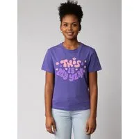 watapparel watapparel T-Shirt Frauen This is my year, Purple love, – Produktbild 1 von 1