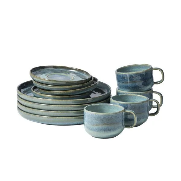 Gipfelstück Gipfelstück Tiefer See Kaffeeservice, Steinzeug, Blau-türkis, – Produktbild 1 von 4