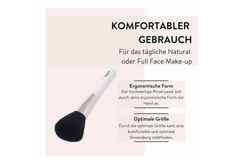 PARSA Beauty Puderpinsel Essential Puderpinsel, sanfte Fixierung für ein ebenmäßiges Finish, Weiß, – Produktbild 5 von 5