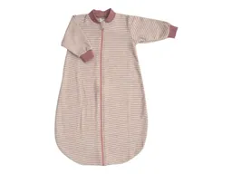 Lilano Lilano Baby und Kinder Schlafsack mit langem Arm Wolle Seide mauve-geringelt Gr.50/56 – Produktbild 1 von 1