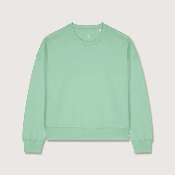 YTWOO YTWOO Modernes Damen-Sweatshirt – weich, nachhaltig & zeitlos, Misty jade, – Produktbild 2 von 4