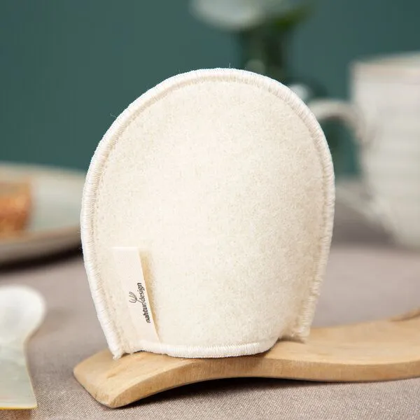 nahtur-design nahtur-design Eierwärmer aus reiner Schurwolle - Flauschloden, Creme, – Produktbild 2 von 4