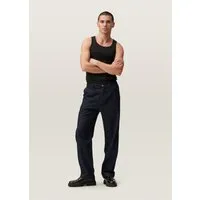 DAWN Baumwoll-Hanf-Chino Relaxed Fit Modell: Loom, Raw blue, – Produktbild 2 von 3