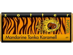 Zotter Zotter Bio-Bitter-Schokolade "Mandarine Tonka Karamell", vegan, 70 g – Produktbild 1 von 1