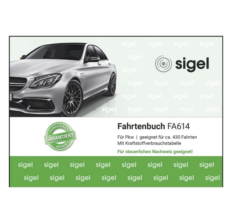 Sigel Sigel Formularblock Sigel T1179 DIN A6 quer Fahrtenbuch Anzahl der Blätter: 40 3 St. – Produktbild 4 von 5