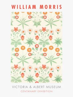 Photocircle Photocircle Poster / Leinwandbild - William Morris: Ausstellungsposter Centannary Exhibition – Produktbild 1 von 1