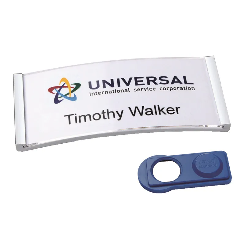 Avery Zweckform Avery Zweckform 5 Namensschilder 'Polar30' mit Magnet, silber, 70 x 30 mm – Produktbild 1 von 4