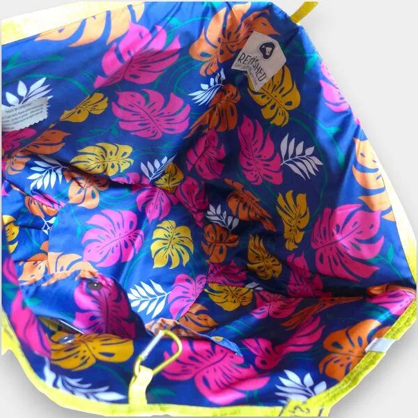 REFISHED fair fashion REFISHED fair fashion Tasche 'SOULMATE COTTON' Limitierte Edition! - upcycelte Fischfuttersäcke, #fish gelb-d/#cotton hawaii, – Produktbild 4 von 4