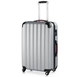 Casaria® Casaria monzana Koffer Hartschale Baseline Silber XL aus ABS 90l 45,5x28x70cm – Produktbild 1 von 1