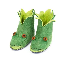 short'n'pietz short'n'pietz Filz Hausschuhe Frosch für Kinder handgefilzt aus 100% Schafswolle – Produktbild 1 von 1
