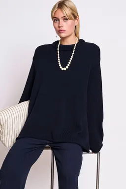 JAN N JUNE JAN 'N JUNE Damen vegan Pullover Sona Nightfall Blau – Produktbild 1 von 1