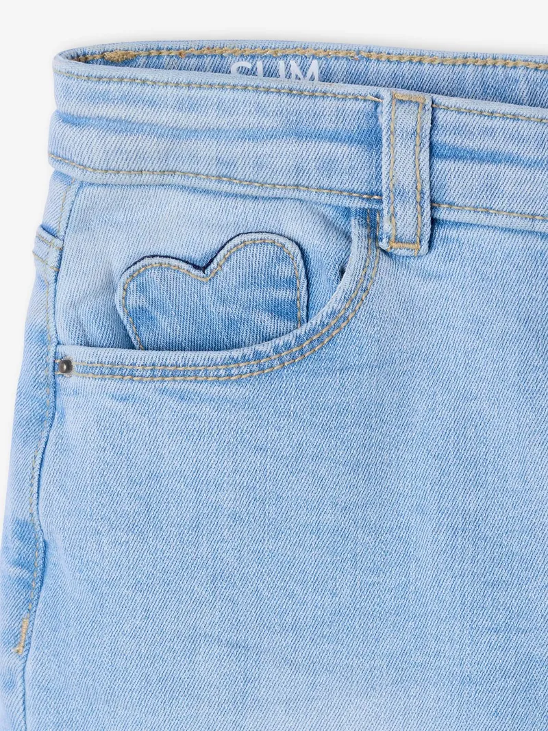 Vertbaudet Mädchen Slim-Jeans, Gebleicht, – Produktbild 2 von 3