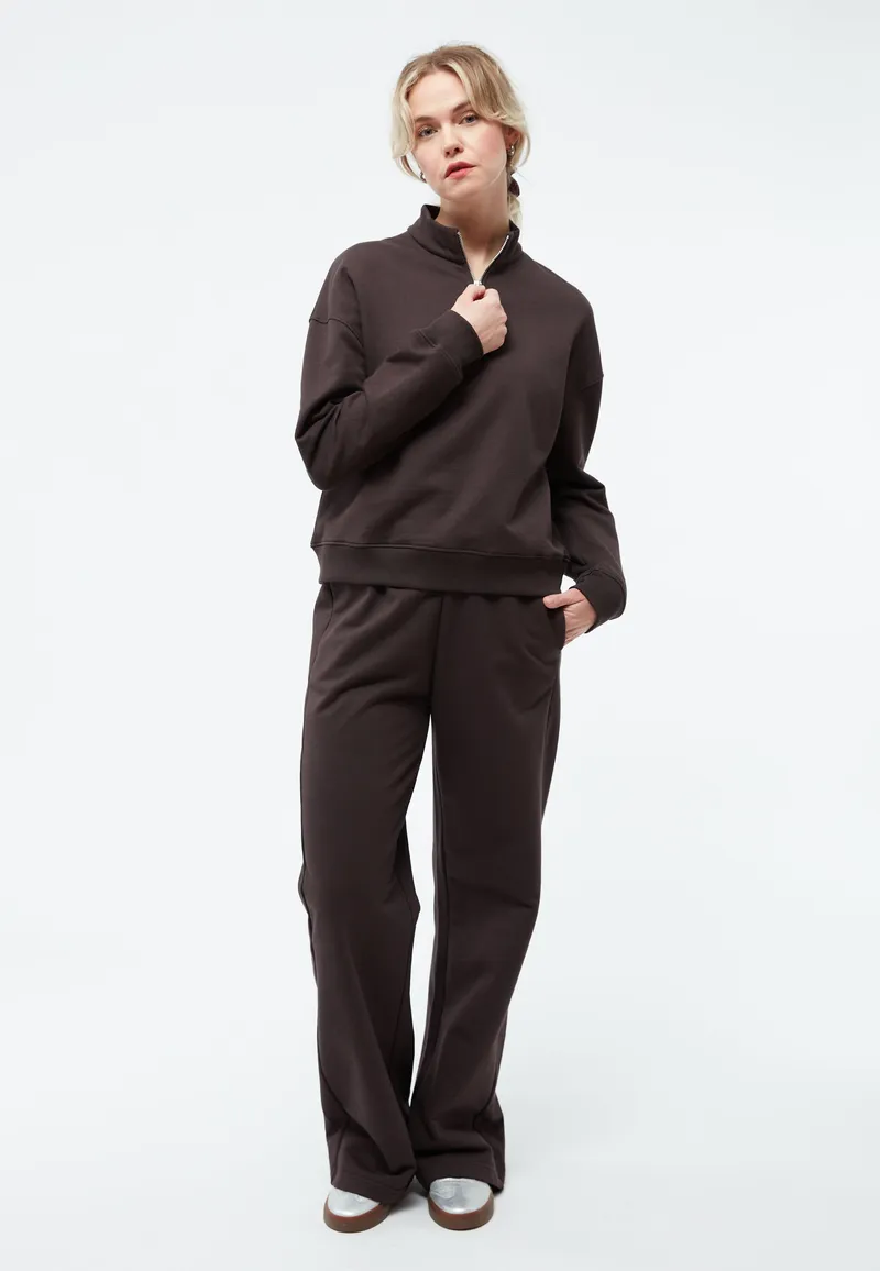 Givn Givn Damen vegan Zip Sweater Gbmagda Kaffeebraun, Braun, – Produktbild 1 von 2