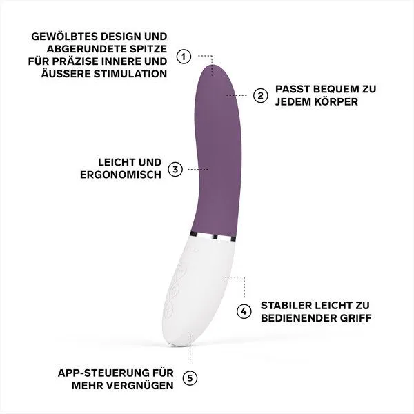 LELO App-gesteuerter G-Punkt-Vibrator - LELO LIV 3, Lila, – Produktbild 3 von 4