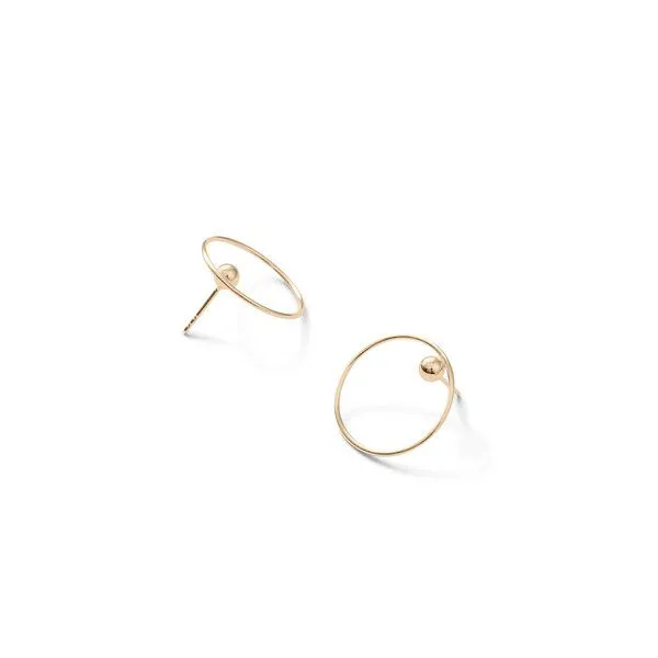 Jonathan Radetz Jewellery Jonathan Radetz Jewellery Stecker EFFECT, Gold 585, 14 Karat, Durchmesser 20 mm, Handmade in Germany, JRJ – Produktbild 1 von 1