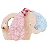 Efie Efie rosa/hellblau Holz Elefant – Produktbild 1 von 1