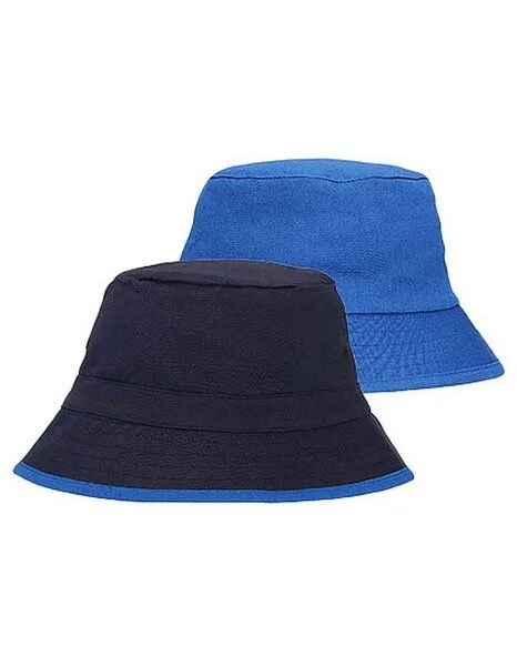 Neutral Neutral Wende Sonnenhut Bucket Hat Fischerhut Damen / Herren Anglerhut, Navy/royal, – Produktbild 2 von 2