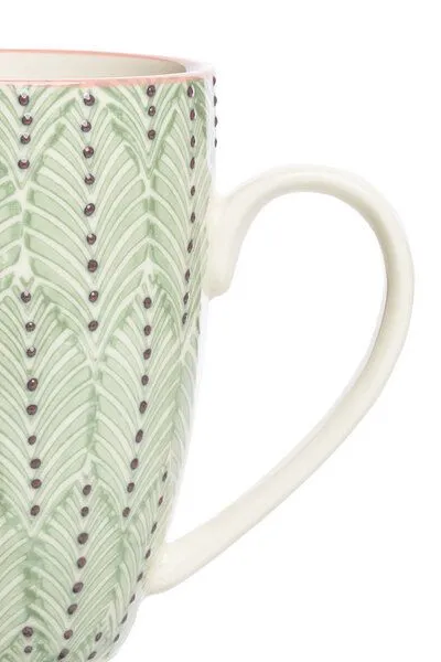 Tranquillo TRANQUILLO Tasse Mix'n'Match aus Steinzeug, 400 ml, Grün, – Produktbild 3 von 3