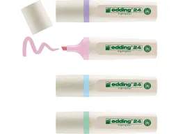 Edding 4er Set edding Textmarker "24 EcoLine Highlighter" pastell, farbig sortiert – Produktbild 1 von 1