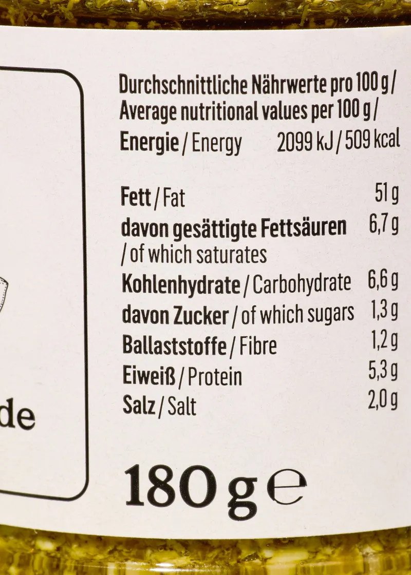 KoRo Veganes Pesto Verde 6 x 180 g – Produktbild 5 von 5